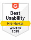 G2 Best Usability Badge Winter 24